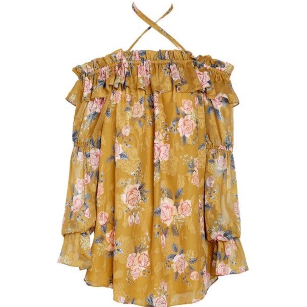 We Are Kindred Mabel Off Shoulder Top floral
